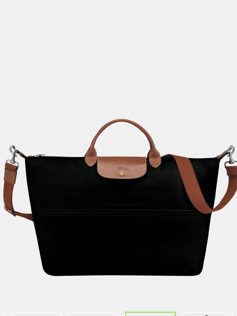 Long Champ Le Pliage Original Travel Bag Expandable